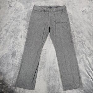 Banana Republic Pants Men 34x32 Gray Pinstripe Straight Fit Classic Preppy Chino